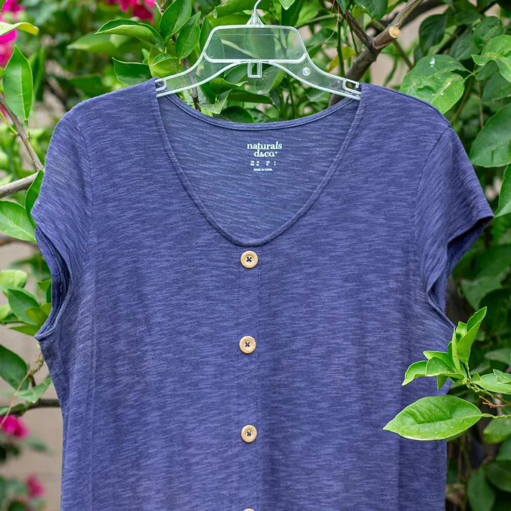 Blue Naturals D&Co Maxi T-shirt Dress - Picture 3 of 8